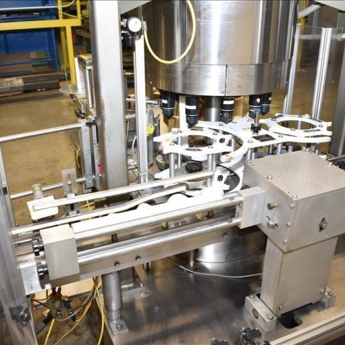 Sancoa / Weiler Model RL200 Dual Head Front and Back Rotary Inline Labeler