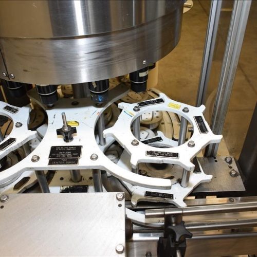 Sancoa / Weiler Model RL200 Dual Head Front and Back Rotary Inline Labeler