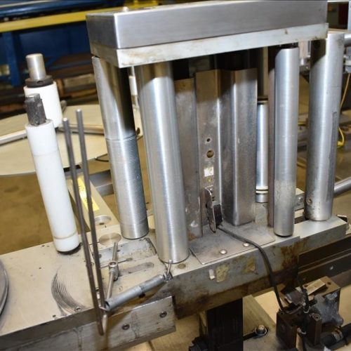 Sancoa / Weiler Model RL200 Dual Head Front and Back Rotary Inline Labeler