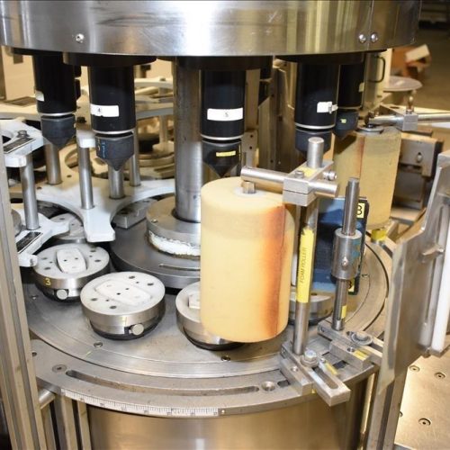 Sancoa / Weiler Model RL200 Dual Head Front and Back Rotary Inline Labeler