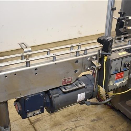 Sancoa / Weiler Model RL200 Dual Head Front and Back Rotary Inline Labeler