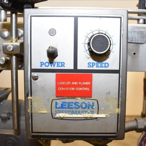 Sancoa / Weiler Model RL200 Dual Head Front and Back Rotary Inline Labeler