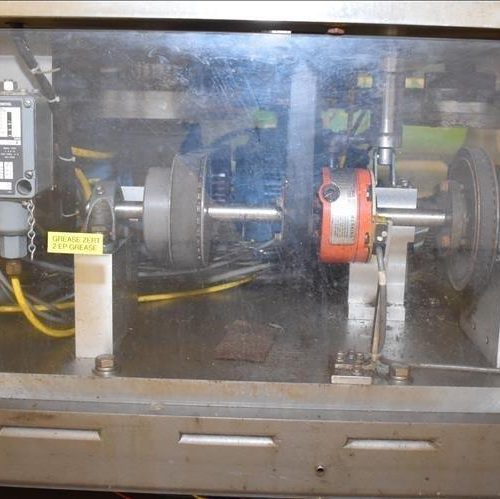 Sancoa / Weiler Model RL200 Dual Head Front and Back Rotary Inline Labeler