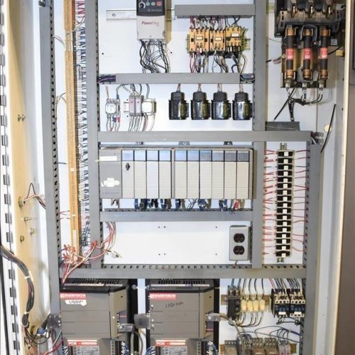 Sancoa / Weiler Model RL200 Dual Head Front and Back Rotary Inline Labeler