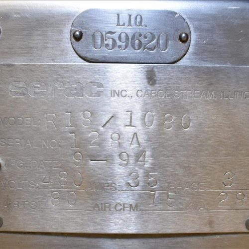 Serac Model R181080 (18) Head S/S Rotary Net Weigh Filler