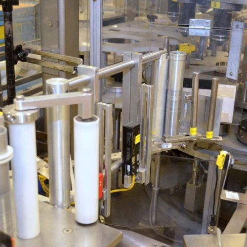 Sancoa Model RL4000 (4) Panel High Speed Pressure Sensitive Rotary Labeler