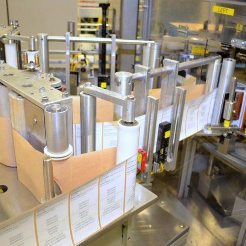 Sancoa Model RL4000 (4) Panel High Speed Pressure Sensitive Rotary Labeler