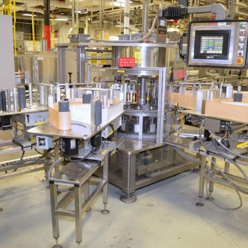 Sancoa Model RL4000 (4) Panel High Speed Pressure Sensitive Rotary Labeler