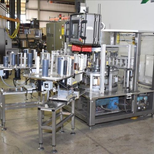 Sancoa Model RL4000 (4) Panel High Speed Pressure Sensitive Rotary Labeler
