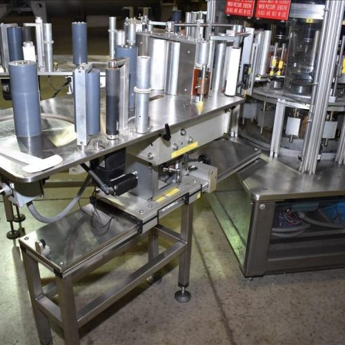 Sancoa Model RL4000 (4) Panel High Speed Pressure Sensitive Rotary Labeler