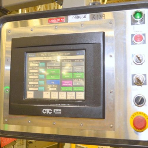 Sancoa Model RL4000 (4) Panel High Speed Pressure Sensitive Rotary Labeler