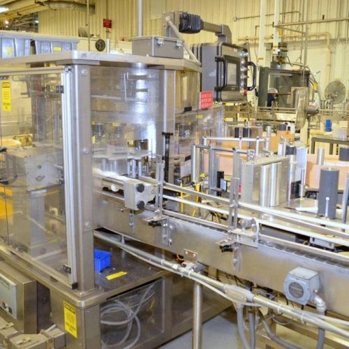 Sancoa Model RL4000 (4) Panel High Speed Pressure Sensitive Rotary Labeler
