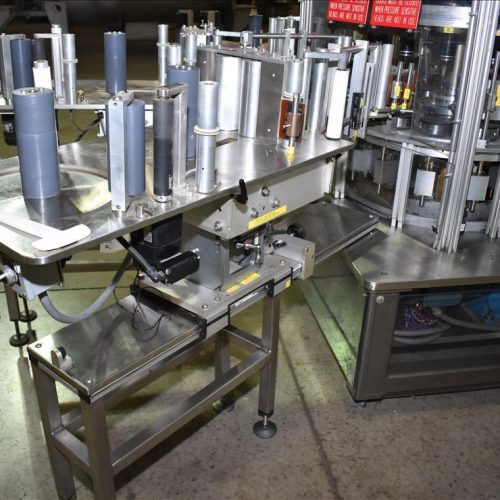 Sancoa Model RL4000 (4) Panel High Speed Pressure Sensitive Rotary Labeler