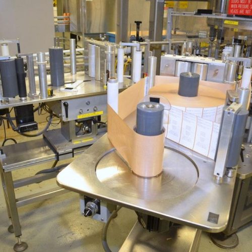 Sancoa Model RL4000 (4) Panel High Speed Pressure Sensitive Rotary Labeler