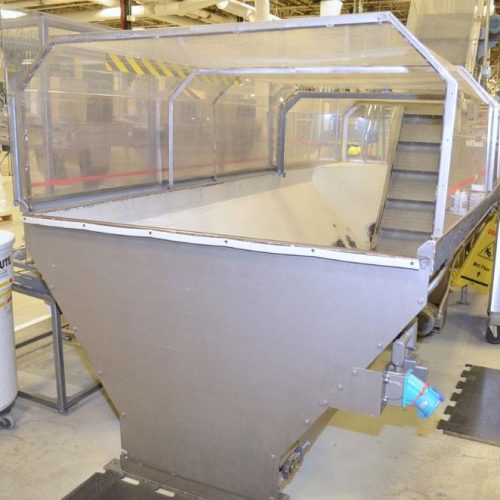 Bauer Bulk Bottle Live Bottom Hopper with Integrated Elevator