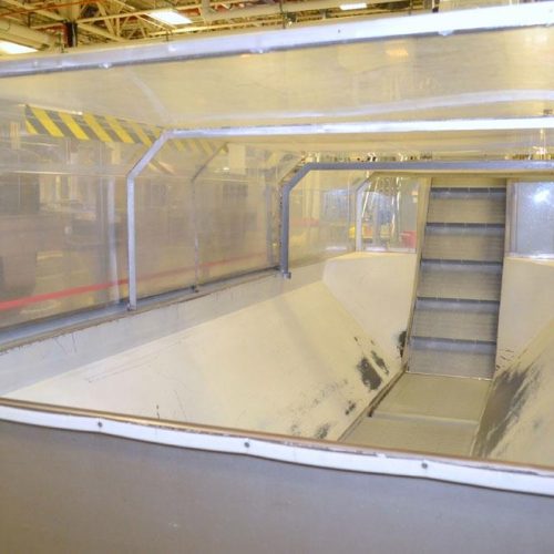 Bauer Bulk Bottle Live Bottom Hopper with Integrated Elevator