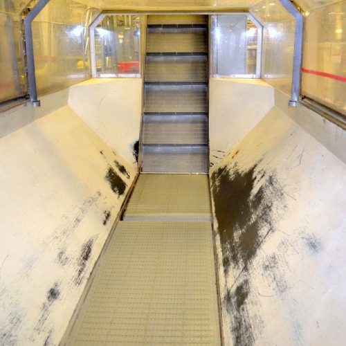 Bauer Bulk Bottle Live Bottom Hopper with Integrated Elevator