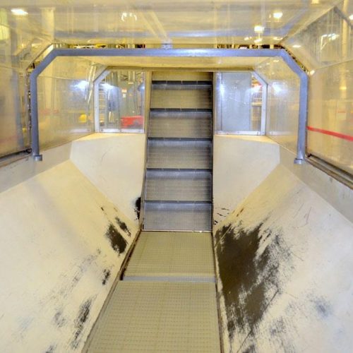 Bauer Bulk Bottle Live Bottom Hopper with Integrated Elevator