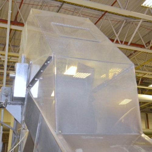 Bauer Bulk Bottle Live Bottom Hopper with Integrated Elevator
