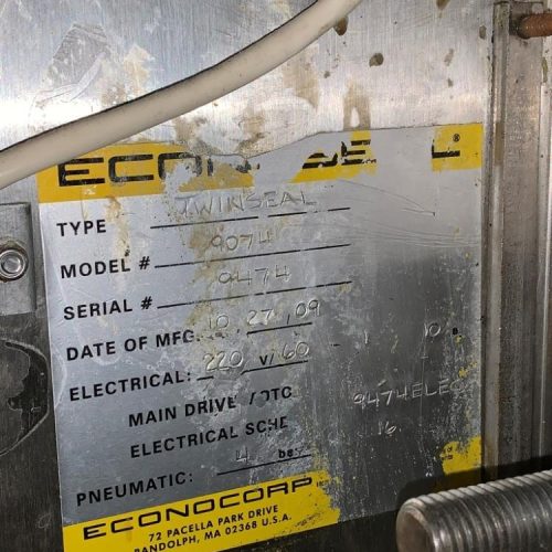 Econoseal Model 9074 Twinseal 30 CPM Manual Load Hot Glue Carton Sealer