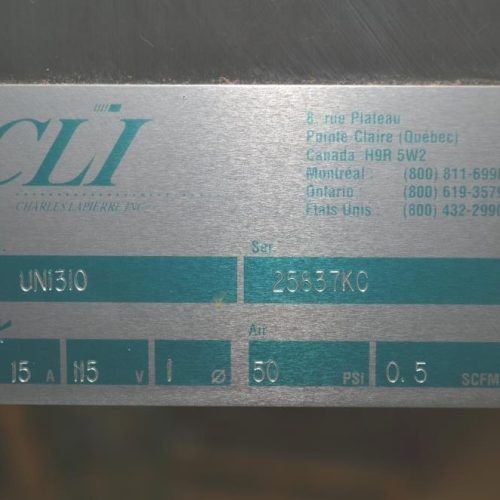 CLI Model UNI310 Wraparound 275 CPM Pressure Sensitive Labeler