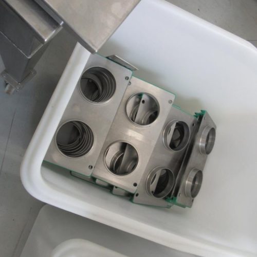 Pack Line Model PXG2 Inline Dual Lane Cup Filling System with Denester