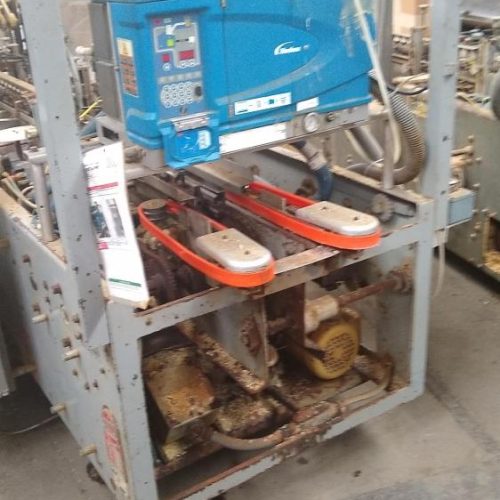 Adco Model 9JBC105125EC 125 CPM Auto Hot Melt Horizontal Cartoner w Pro Blue