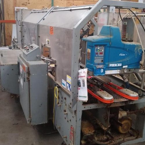 Adco Model 9JBC105125EC 125 CPM Auto Hot Melt Horizontal Cartoner w Pro Blue