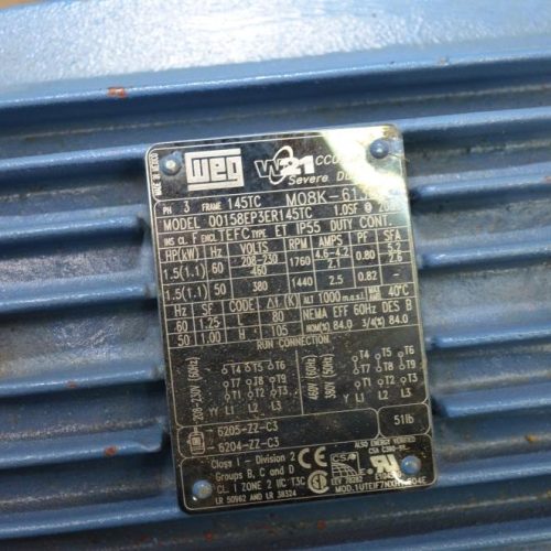 WM W Meyer Model 430E654 (6) Vane S/S Rotary Valve