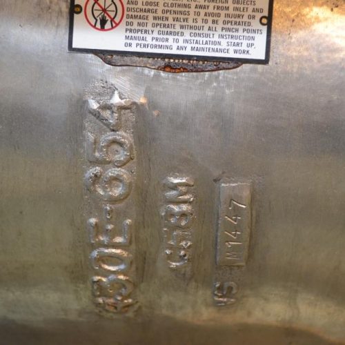 WM W Meyer Model 430E654 (6) Vane S/S Rotary Valve