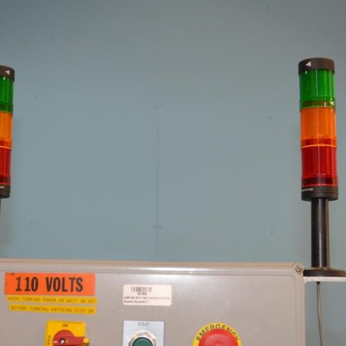 QLC High Speed Servo Driven Bottom Labeler with Label Aire 3115 Redundant Heads