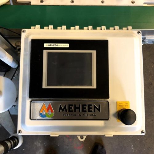Meheen Model M6 40 BPM Bottling System with Crowner and  PS Inline Labeler