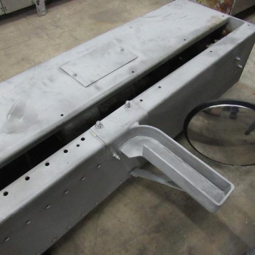 A-One Manufacturing Model CDR60084 600 Pound Capacity S/S Column Type Tote Dumper