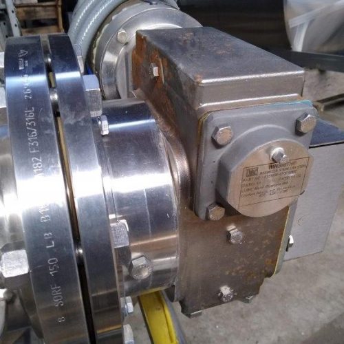 1,200 Gallon CVC 316 S/S Vertical Single Wall Bottom Turbine Agitated Tank