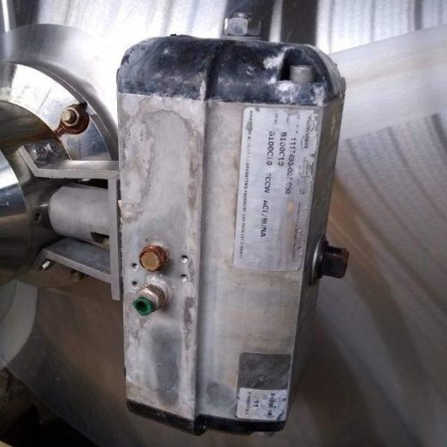 1,500 Gallon CVC 316 S/S Vertical Single Wall High Shear Agitated Tank