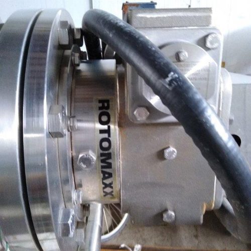 1,500 Gallon CVC 316 S/S Vertical Single Wall Bottom Turbine Agitated Tank