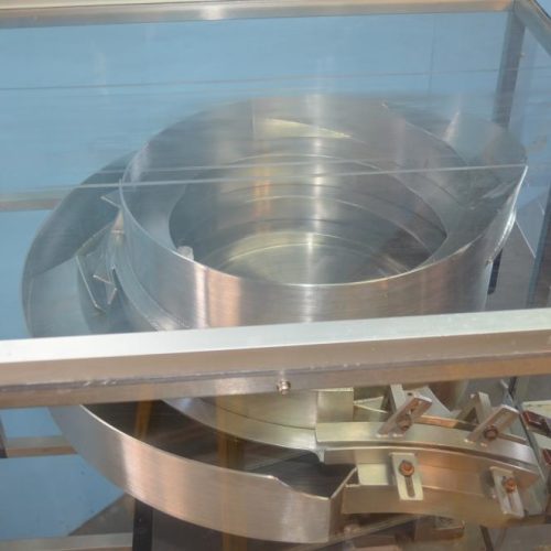 Chadam (6) Quill Inline Spindle Capper with S/S Vibratory Feed Bowl and Cap Chute
