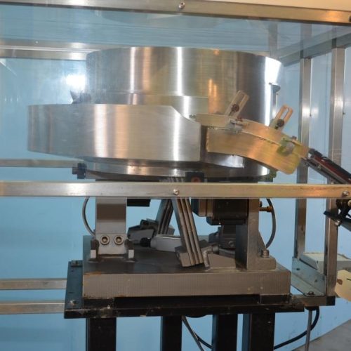 Chadam (6) Quill Inline Spindle Capper with S/S Vibratory Feed Bowl and Cap Chute