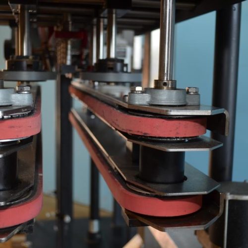 Chadam (6) Quill Inline Spindle Capper with S/S Vibratory Feed Bowl and Cap Chute