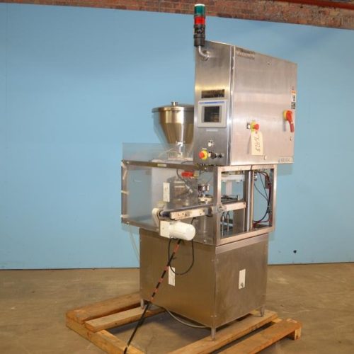 Modern Packaging Model MR8 Single Head 30 CPM S/S Rotary Cup Filler and Sealer