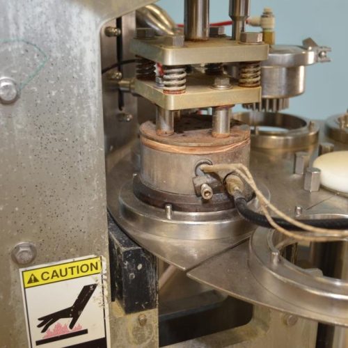 Modern Packaging Model MR8 Single Head 30 CPM S/S Rotary Cup Filler and Sealer