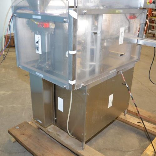 Modern Packaging Model MR8 Single Head 30 CPM S/S Rotary Cup Filler and Sealer