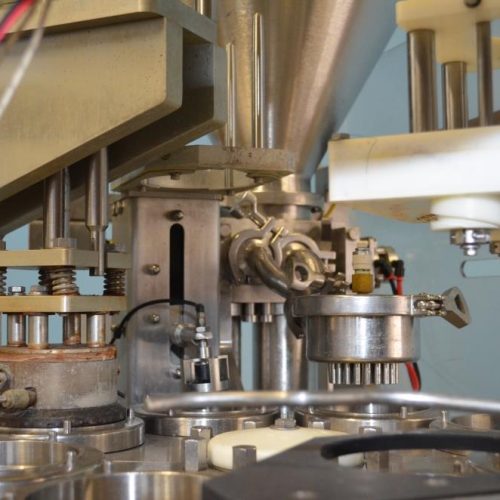 Modern Packaging Model MR8 Single Head 30 CPM S/S Rotary Cup Filler and Sealer