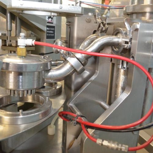 Modern Packaging Model MR8 Single Head 30 CPM S/S Rotary Cup Filler and Sealer