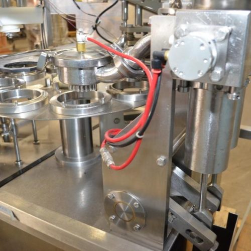 Modern Packaging Model MR8 Single Head 30 CPM S/S Rotary Cup Filler and Sealer