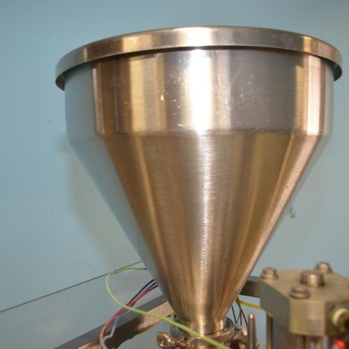 Modern Packaging Model MR8 Single Head 30 CPM S/S Rotary Cup Filler and Sealer