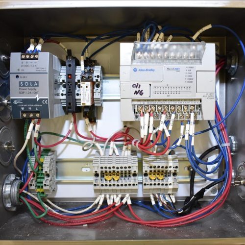 Mateer Burt Model 4020 Dual Head S/S Powder Auger Filler w 4.5in Wide Conveyor