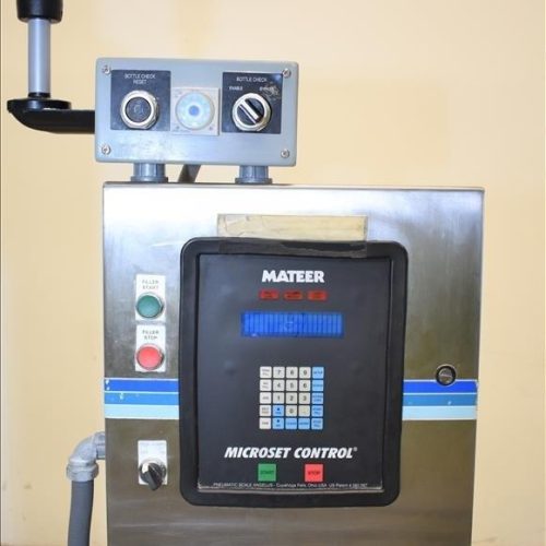 Mateer Burt Model 4020 Dual Head S/S Powder Auger Filler w 4.5in Wide Conveyor