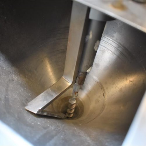 Mateer Burt Model 4020 Dual Head S/S Powder Auger Filler w 4.5in Wide Conveyor