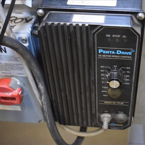 Mateer Burt Model 4020 Dual Head S/S Powder Auger Filler w 4.5in Wide Conveyor